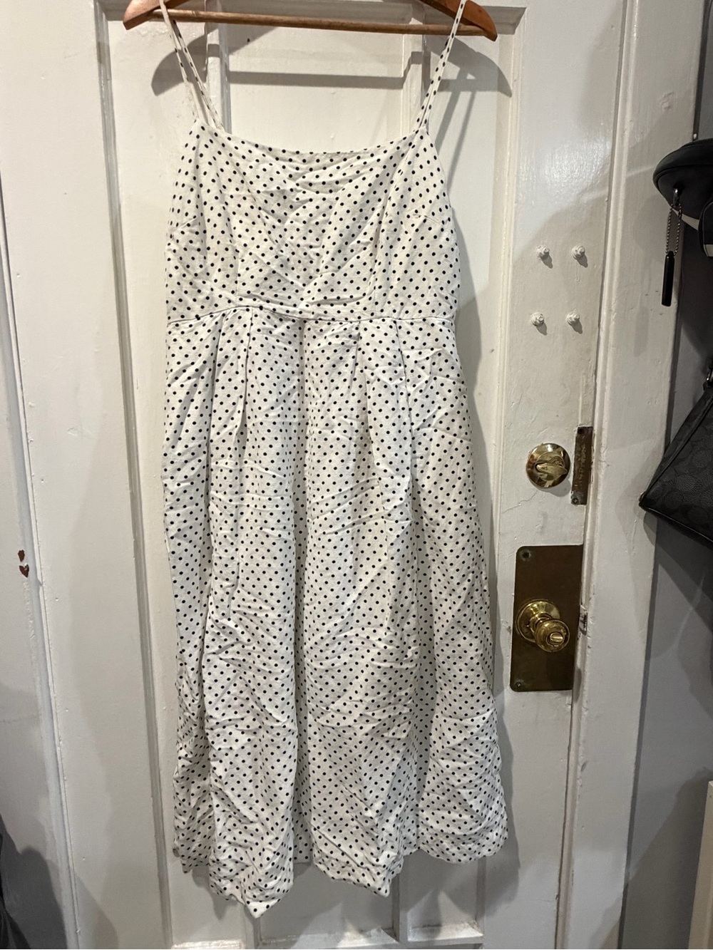kate spade White Polka Dot Midi Dress
